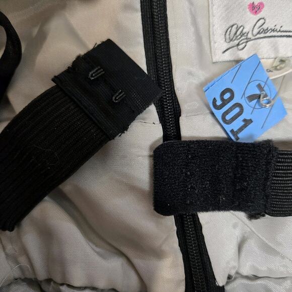 Vintage 90's Formal Coctail Dress 4 Oc Oleg Cassini Black Moto Boho Designer - Picture 9 of 11